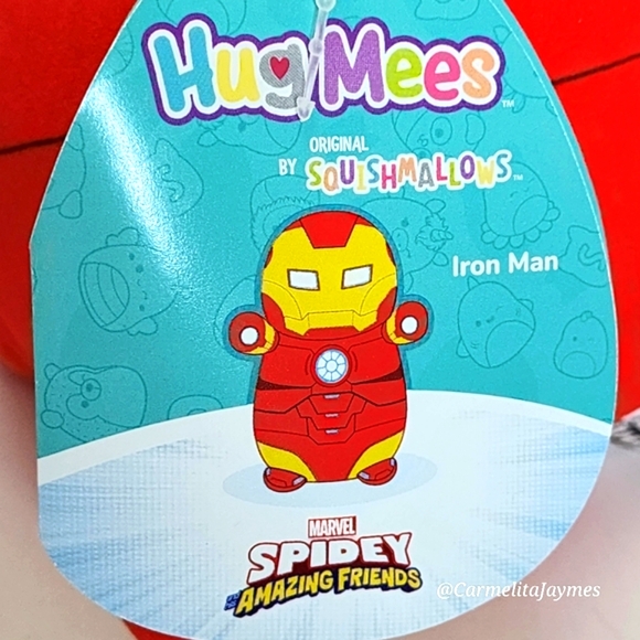 IRON MAN 🦸♂️ Marvel Comics Superhero HugMee Original Squishmallow ☆ NWT☆ - Picture 3 of 8